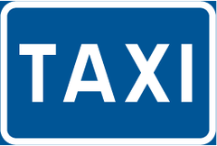 Vägmärke E23: Taxi